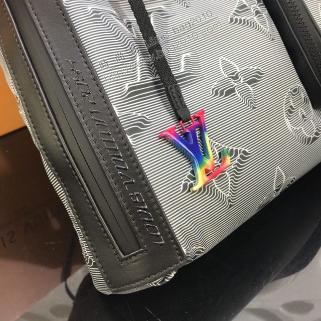 LV包 lv新款包 M44940 VIRGIL ABLOH雙肩背包 抽繩雙肩包2054 未來系列 LV後背包  ydh3426